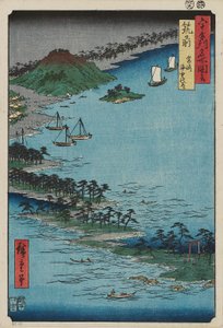    Chikuzen Province: Hakozaki, Umi no Nakamichi Chikuzen, Hakozaki, Umi no Nakamichi 作： Utagawa Hiroshige